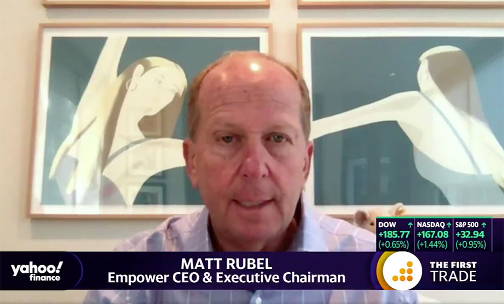 Photo of Empower CEO and Executive Chairman, Matt Rubel, Interviewed on Yahoo! Finance